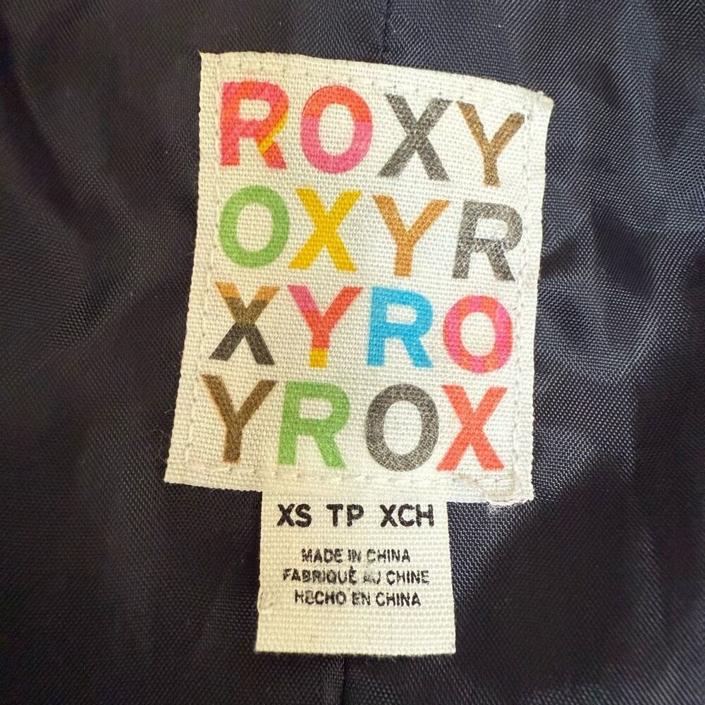 Roxy Plaid Peacoat Multicolor Button Closure Wool… - image 5